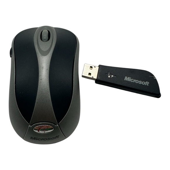 Microsoft Model 1050 Wireless Notebook Optical Mouse 4000 w/ Dongle Tested - Picture 1 of 6